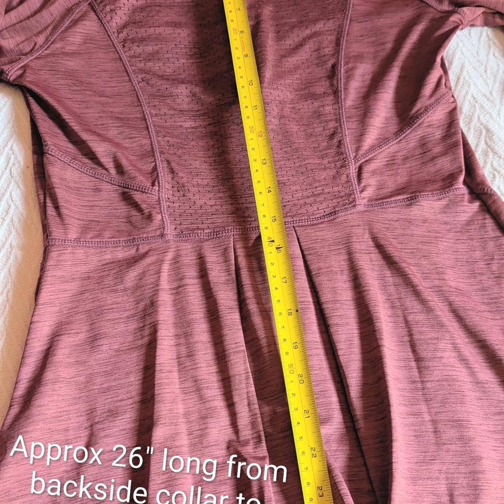 Size Small, Mondetta Mauve Quarter-Zip Long Sleeve Shirt, EUC - Picture 14 of 15